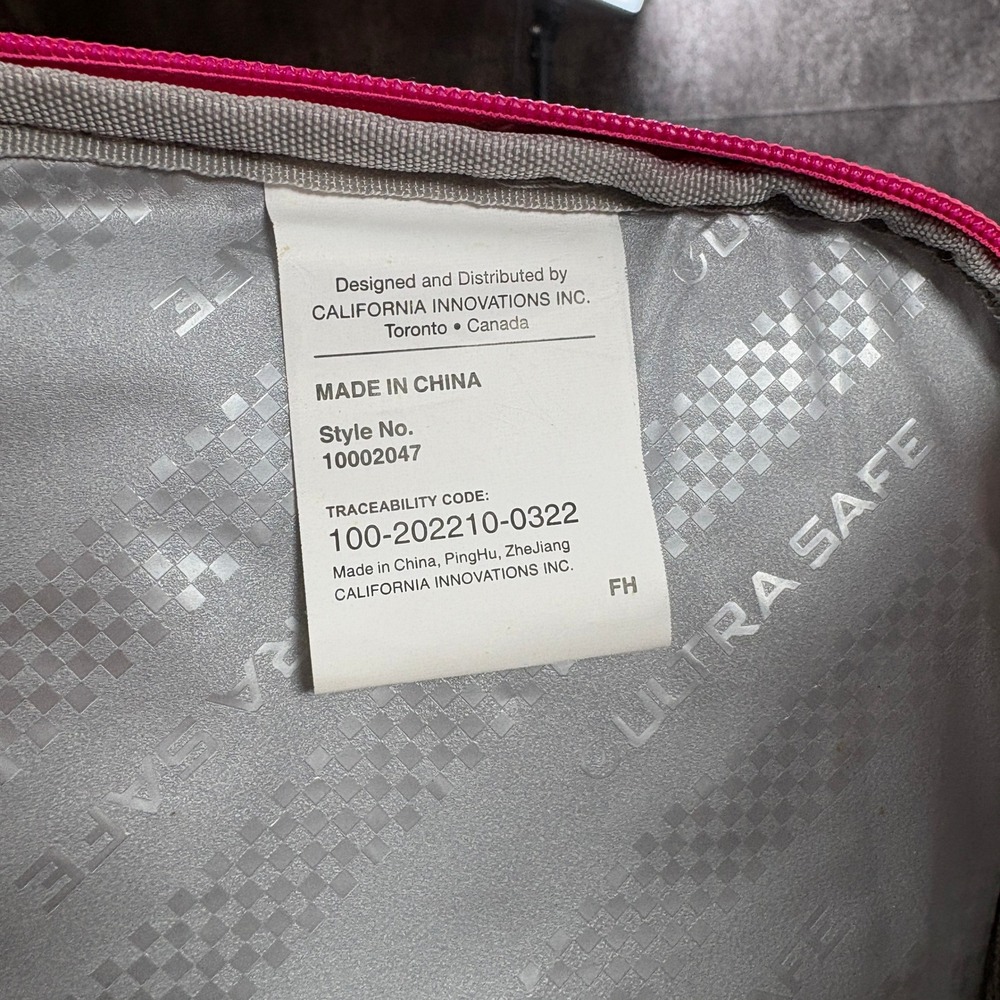 Arctic Zone Butterfly Print Expandable Insulated Lunch Bag Pink Recycled Fabric - Picture 10 of 10